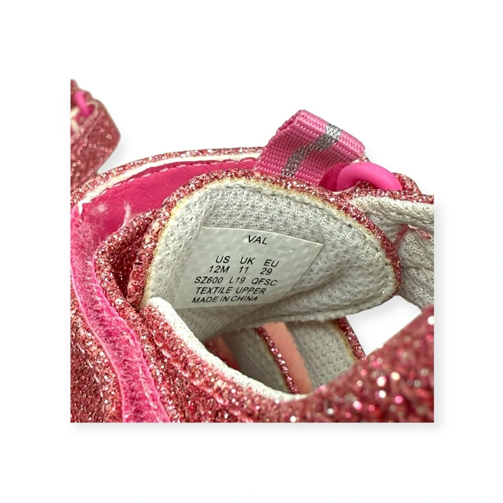 new Surprize Stride Rite ✵ Water Resistant Fisherman Sandals ✵ Pink Glitter 12